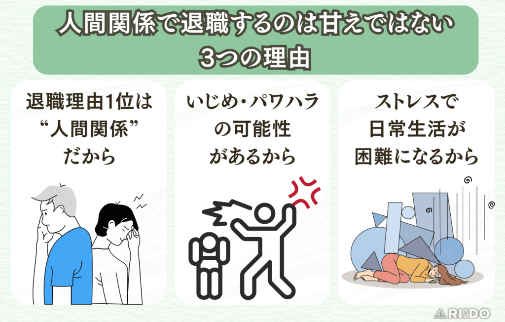 人間関係　退職　甘え