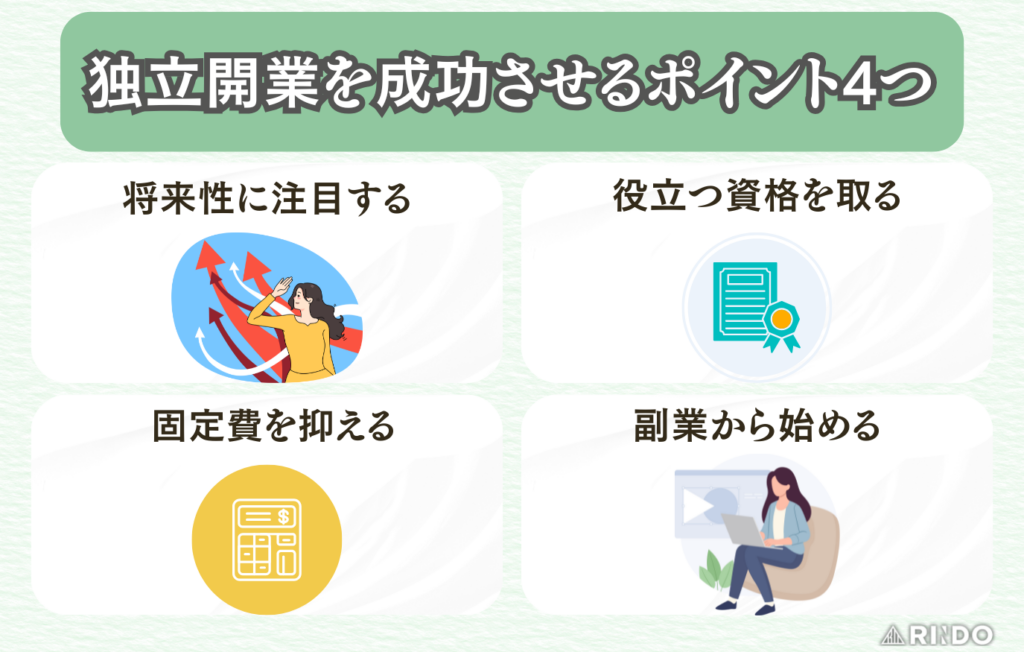 独立開業しやすい仕事　成功