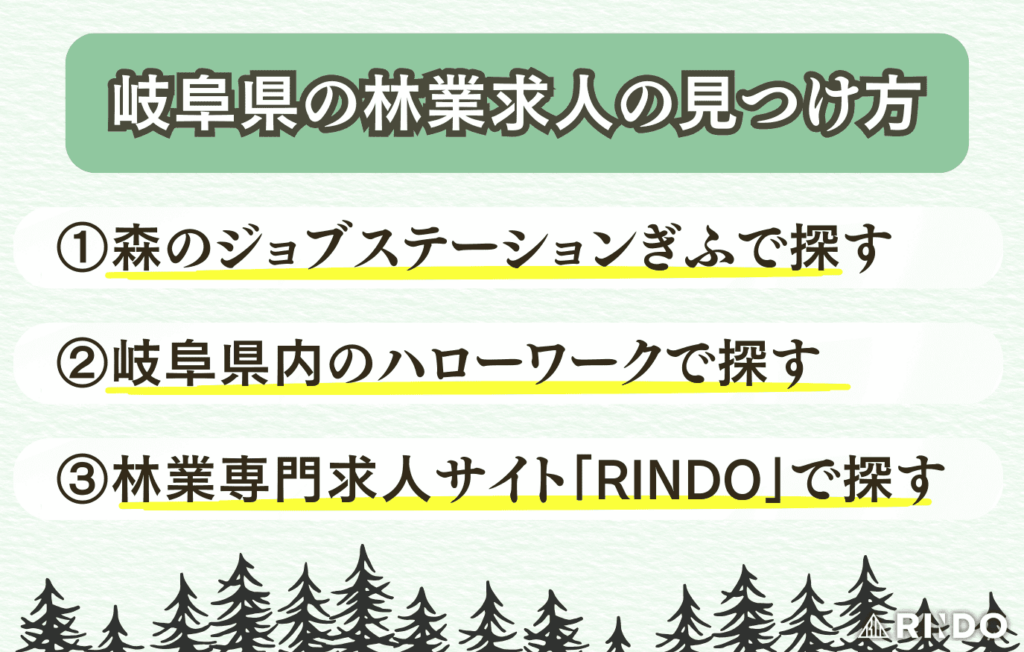 岐阜県　林業　求人