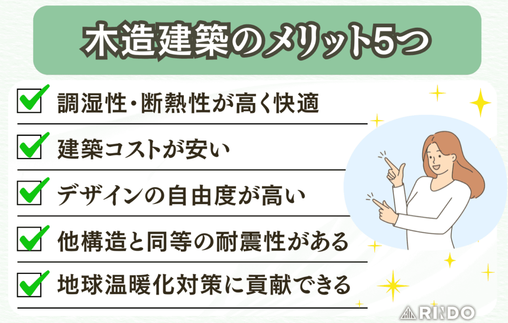 木造建築　メリット