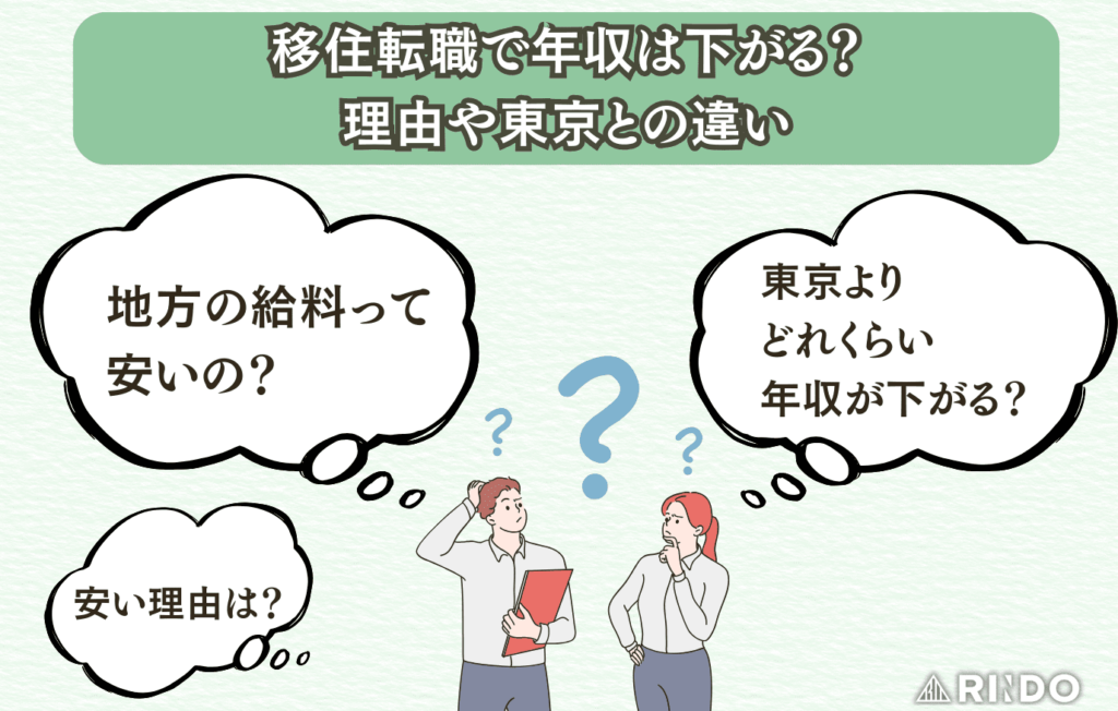 地方 東京 年収 換算
